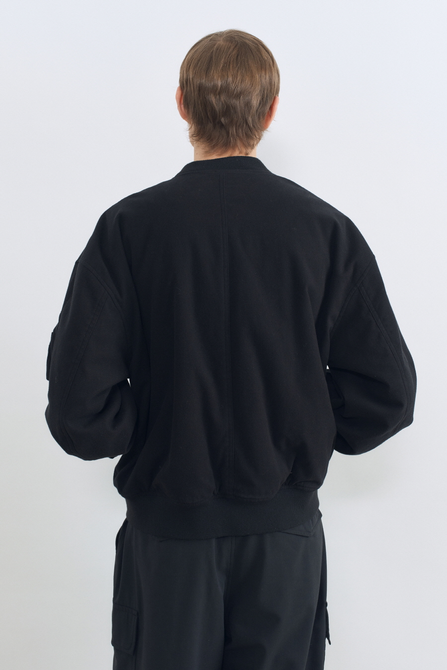 MUSINSA | INSILENCE Washed Moleskin MA-1 WASHED BLACK